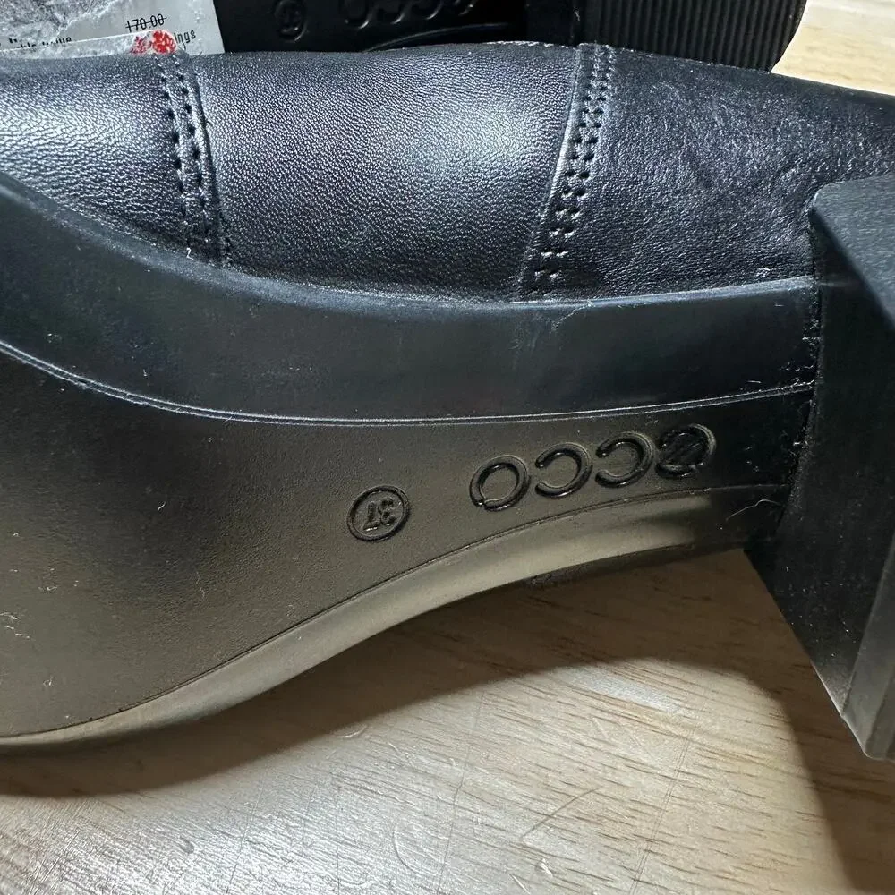 Ecco Shape 35 Sartorelle Chelsea Boot Black Women's Size 6.5 New Without Box - Picture 9 of 11